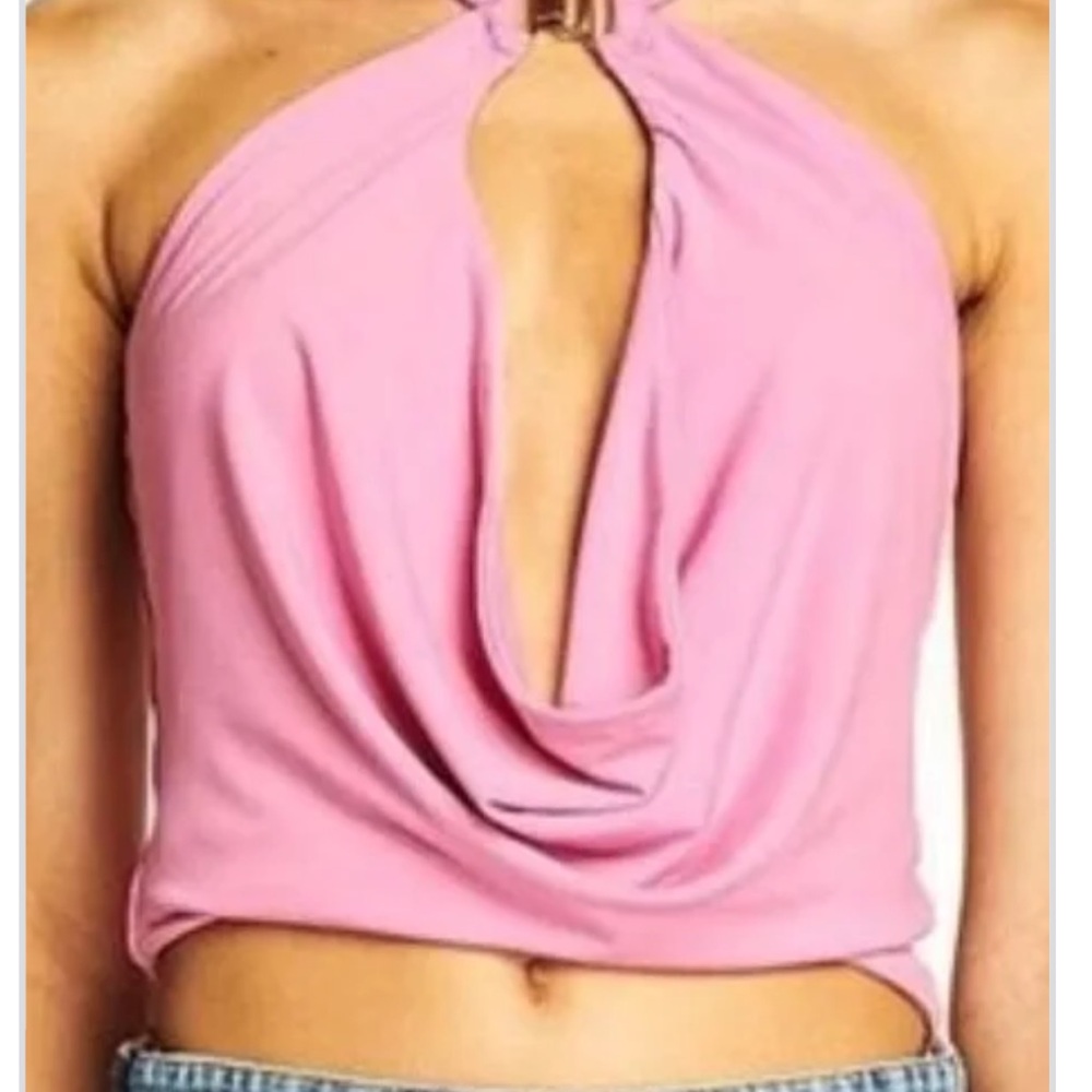 Pink IAMGIA halter top XXS